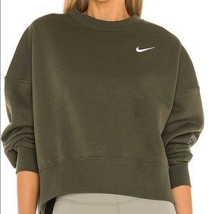 NSW Crew Fleece Sweatshirt in Cargo Khaki